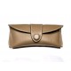 Etui semi rigide en cuir Taupe pour lunettes