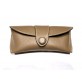 Etui semi rigide en cuir Taupe pour lunettes
