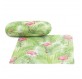 Etui rigide  flamand rose + microfibre