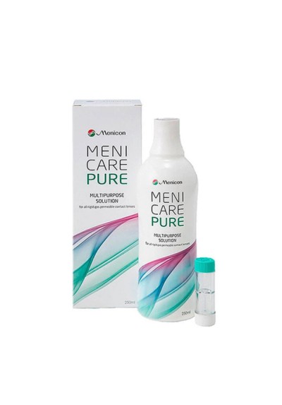 MeniCare Pure - Solution Multifonctions pour Lentilles Rigides (250 ml)